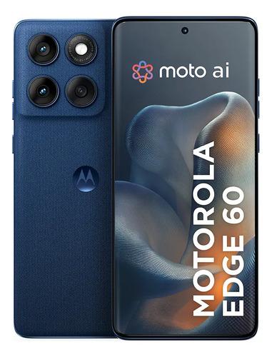 Smartphone Motorola Edge 60 5g - 512gb 24gb (12gb Ram+12gb Ram Boost), Tela Quad-curve Moto Ai 50mp Sony Camera Ultrarresistencia Militar Ip68 + Ip69 - Azul Marinho