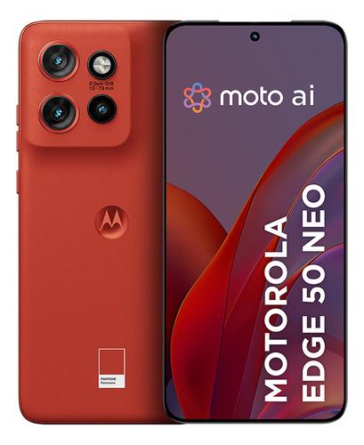 Smartphone Motorola Edge 50 Neo 5g 256gb 8gb Ram 8gb Ram Boost 50mp Sony Camera Poinciana Vegan Leather