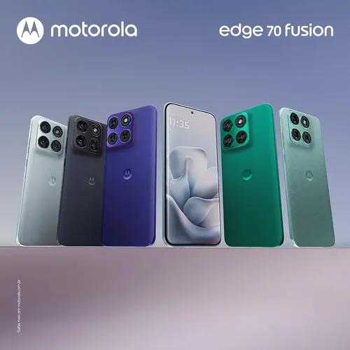 Motorola Edge 70 Fusion 5g - 256gb 24gb (8gb Ram + 16gb Ram Boost), Camera 50mp Sony Lytia 710,k Extreme Amoled 144hz - Grafite Silhueta Pantone 5